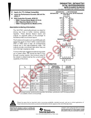 SN74AHCT541DWG4 datasheet  